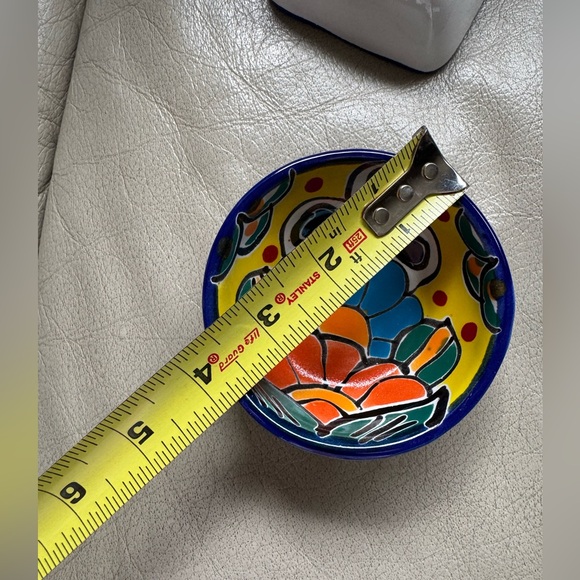 Mexican Talavera Chip Dip | Sectional Tray | Taco Square Serving Dish | MexDecor - Picture 7 of 8